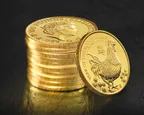 1 Unze Goldmünze Lunar UK Hahn 2017