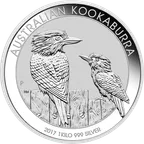 1 Kilogramm Silbermünze Australien Kookaburra 2017