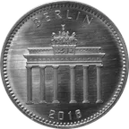 1 Unze Silber Panda 2016 Münze Berlin Round