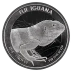1 Unze Silbermünze Fiji Iguana 2015
