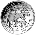 1 Unze Silbermünze Somalia Elefant 2007