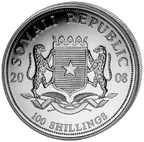 1 Unze Silbermünze Somalia Elefant 2008