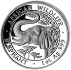 1 Unze Silbermünze Somalia Elefant 2005