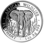 1 Unze Silbermünze Somalia Elefant 2004