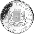 1 Unze Silbermünze Somalia Elefant 2006