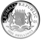 1 Unze Silbermünze Somalia Elefant 2005