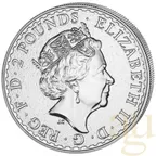 1 Unze Silbermünze Britannia 2018 teilvergoldet