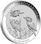 1 Kilogramm Silbermünze Australien Kookaburra 2017