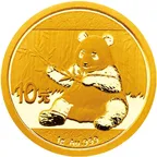 1 Gramm Goldmünze China Panda 2017