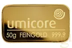50 Gramm Goldbarren Umicore