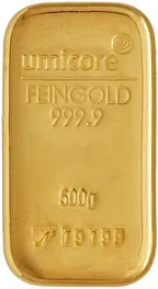 500 Gramm Goldbarren Umicore