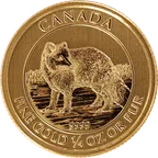 1/4 Unze Goldmünze Kanada Arctic Fox 2014