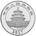 1 Kilogramm Silbermünze China Panda 2017 proof