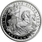 1 Unze Silbermünze Britannia 1997