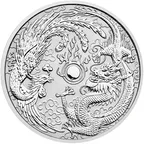 1 Unze Silbermünze Australien Drache & Phönix 2017