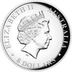 5 Unzen Silbermünze Australien Känguru 2015 High Relief - polierte Platte