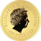 1/10 Unze Goldmünze Australien Lunar I Drache 2000