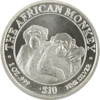1 Unze Silbermünze Somali Republic African Monkey 2000