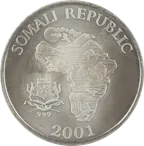 1 Unze Silbermünze Somali Republic African Monkey 2001