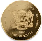 1 Unze Goldmünze Republic of Tschad King Tut 2017