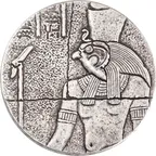 2 Unzen Silbermünze Republic of Tschad Horus 2016