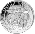 1 Kilogramm Silbermünze Somalia Elefant 2013