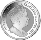 1 Unze Silbermünze Falkland Islands Britannia 2017 - Reverse Proof