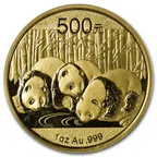 1/10 Unze Goldmünze China Panda 2013