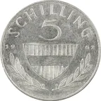5 Schilling Silbermünze Republik Österreich