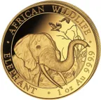 1 Unze Goldmünze Somalia Elefant 2018