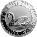 1 Unze Silbermünze Australien Schwan 2017