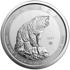 10 Unzen Silbermünze Kanada Grizzly 2017