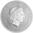 1 Unze Silbermünze Niue Panda 2017