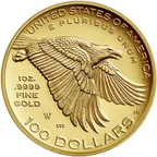 1 Unze Goldmünze American Liberty 225th Anniversary 2017 - polierte Platte - High Relief