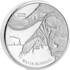 100 Gramm Silbermünze Water Buffalo "Wasserbüffel" 2017