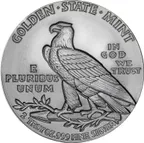 2 Unzen Silber Incuse Indianer Round