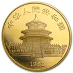 1 Unze Goldmünze China Panda 1982