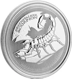 1 Unze Silbermünze Republic of Tschad Scorpion "Deathstalker" 2017