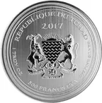 1 Unze Silbermünze Republic of Tschad Scorpion "Deathstalker" 2017
