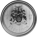 1 Unze Silbermünze Barbados Trident 2017