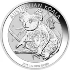 1 Unze Silbermünze Australien Koala 2018