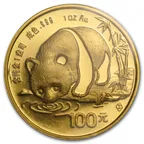 1 Unze Goldmünze China Panda 1987