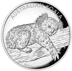1 Unze Silbermünze Australien Koala 2012 High Relief