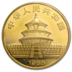 1/20 Unze Goldmünze China Panda 1988