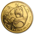 1 Unze Goldmünze China Panda 1985