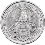 1 Unze Platinmünze Queens Beasts Griffin 2018