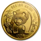 1/20 Unze Goldmünze China Panda 1986