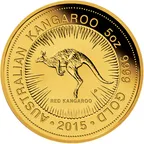 5 Unzen Goldmünze Australien Känguru 2015