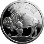 1 Unze Silber American Buffalo Round - High Relief