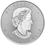1 Unze Silbermünze Maple Leaf Incuse 2018